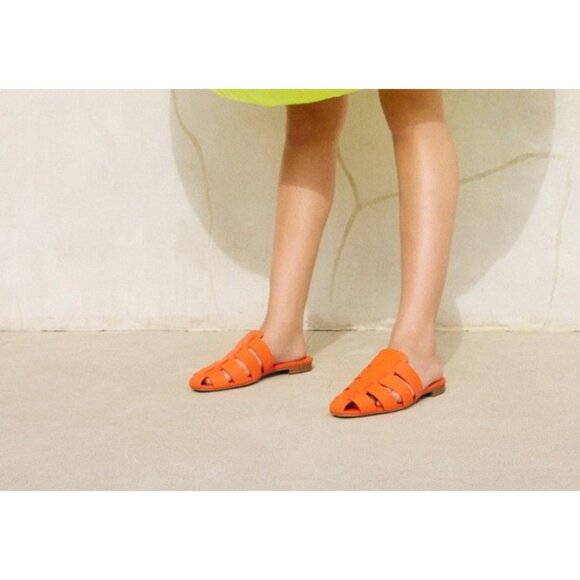 Katy Perry Women's the Confidant Fisherman Square Toe Mules - Flame - Picture 3 of 4